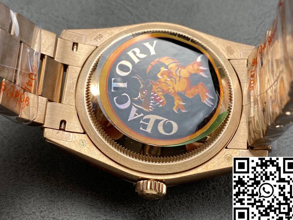 Rolex Dial Day v5 Date Tungsten Rose M128235-0085 Blue QF 943 36mm Steel Flexible Factory Gold 0731